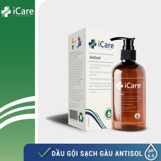 Dầu gội sạch gàu ngứa và nấm da đầu Antisol iCare Pharma 240ml