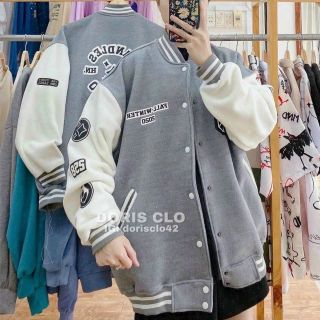 Áo khoác bóng chày bomber chất nỉ FALL WINTER 2020 có L và XL ( Size XL )