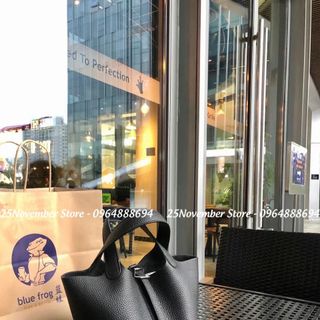 𝐓𝐔́𝐈 𝐗𝐀́𝐂𝐇 Nữ Cao Cấp 𝐏𝐈𝐂𝐎𝐓𝐈𝐍 - Size 18cm - Màu Đen