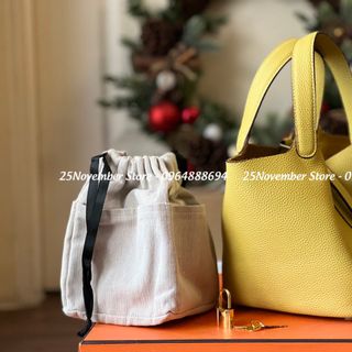 𝐓𝐔́𝐈 𝐗𝐀́𝐂𝐇 Nữ Cao Cấp 𝐏𝐈𝐂𝐎𝐓𝐈𝐍 - Size 18cm - Màu Vàng