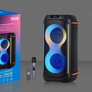 Loa Bluetooth Karaoke NDR-610 (Bass đôi 6.5", 1 Micro)