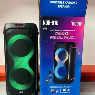 Loa Bluetooth Karaoke NDR-610 (Bass đôi 6.5", 1 Micro)