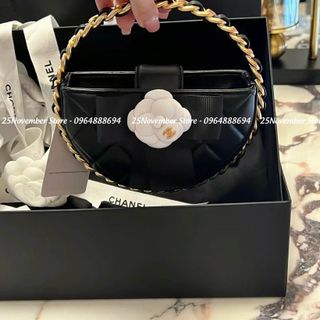 𝐓𝐮́𝐢 𝐗𝐚́𝐜𝐡 Nữ Cao Cấp 𝐂𝐋𝐔𝐓𝐂𝐇 𝐒𝐏𝐒𝐋 - Size 16cm - Màu Đen