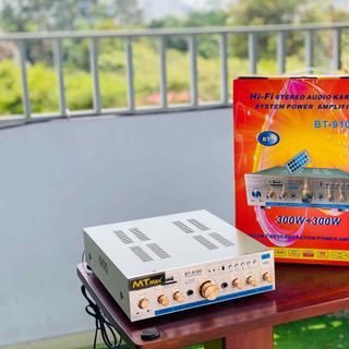 Ampli BT9100 Cho Xa Hơi Karaoke Bluetooth Nhỏ Gọn Nhưng Mạnh Mẽ, Âm Thanh Hay, Tiếng Hát Nhẹ Nhàng Bay Bổng