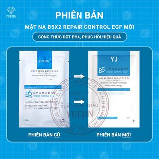 [Hộp 10 Miếng] Mặt nạ Yuejin hàn quốc B5 Repair Control EGF cấp ẩm, phục hồi làm dịu da