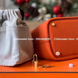 𝐓𝐔́𝐈 𝐗𝐀́𝐂𝐇 Nữ Cao Cấp 𝐏𝐈𝐂𝐎𝐓𝐈𝐍 - Size 18cm - Màu Cam