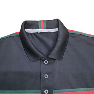 Áo thun nam Polo cá sấu phối ngang 4 chiều thoáng khí