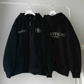 Áo hoodie nỉ in WZHOFFICAL 2 màu xám, đen