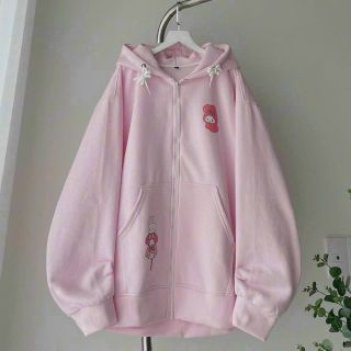 Áo khoác in cừu và chó nhỏ chất thun mềm min. form to 73kg, vải dày đẹp, logo in, nón 2 lớp vải chính, dây kéo phao