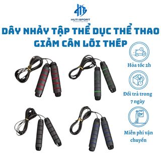 Dây Nhảy, Dây Nhảy Thể Lực Tập Thể Dục Thể Thao Lõi Thép Cao Cấp 2,7m Nhiều Màu ( Không có tạ sắt )