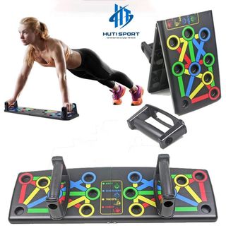 Dụng Cụ Hít Đất Đa Năng, Bộ Dụng Cụ Tập Luyện Hít Đất Chống Đẩy Push Up Tập Gym Thể Dục Tại Nhà Có Vạch Hướng Dẫn