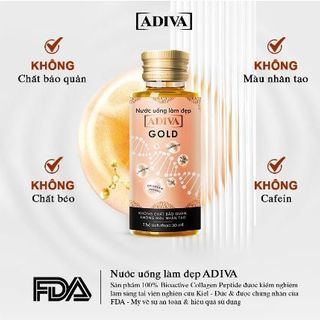 Nước Uống Làm Đẹp Collagen ADIVA Gold (14 Chai/Hộp)