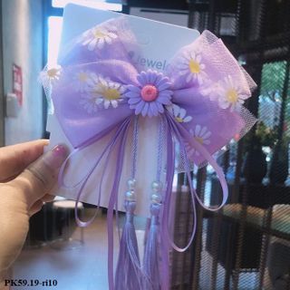 Kẹp tóc nơ ren PK59.19