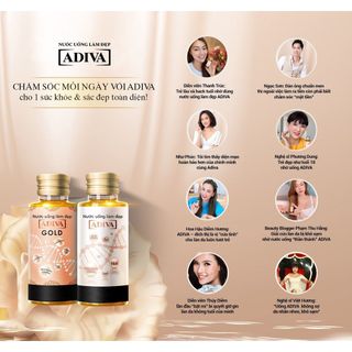 Nước Uống Làm Đẹp Collagen ADIVA Gold (14 Chai/Hộp)