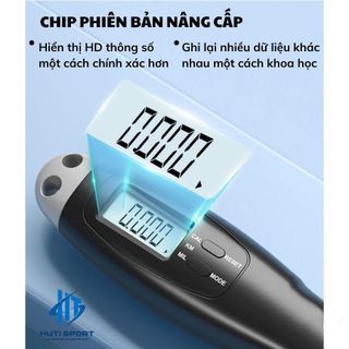 Dây Nhảy Đếm Số Vòng Cán Bầu Không Dây Có Bóng Cao Cấp Thay Dây Được, Dây Nhảy Thể Lực Điện Tử