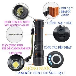 ĐÈN PIN SIÊU SÁNG XHP50