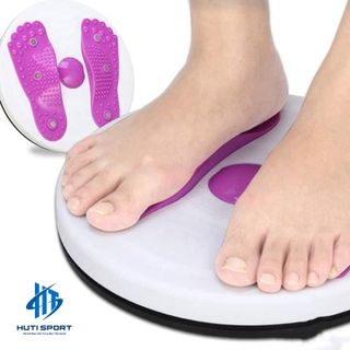 Đĩa Xoay Eo, Dụng Cụ Xoay Eo Giãm Mỡ Bụng Tập Thể Dục, Giữ Dáng Massage Hình Bàn Chân