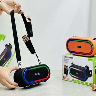Loa Bluetooth BOOMS BASS M2207+ (Kèm 2 Micro Không Dây)