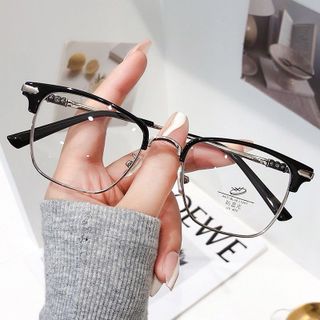 mắt kính vuông,kính gọng si,mắt kính giả cận