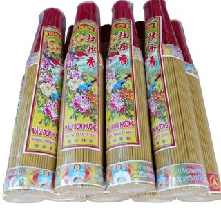 Nhang MẪU ĐƠN hương ngàn hoa 600gram 4 tấc (bó tròn)