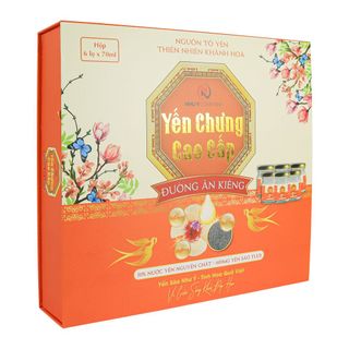Yến chưng cao cấp đường ăn kiêng 30% nước yến nguyên chất Như Ý (h/6hũ/70ml)