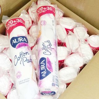 Bông Tẩy Trang Aura Beauty 150 miếng ( Thùng 50 gói )