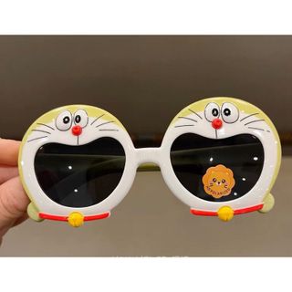 Kính mát gọng dẻo hoạt hình doraemon cho béWILI chống UV400, thiết kế mắt vuông dễ đeo, màu sắc thời trang