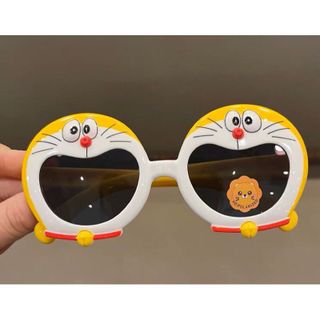 Kính mát gọng dẻo hoạt hình doraemon cho béWILI chống UV400, thiết kế mắt vuông dễ đeo, màu sắc thời trang