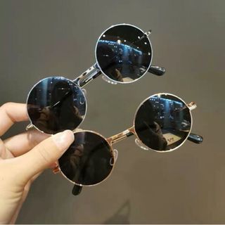 Kính mát nam nữ gọng si chống UV400, thiết kế mắt tròn dễ đeo, màu sắc thời trang