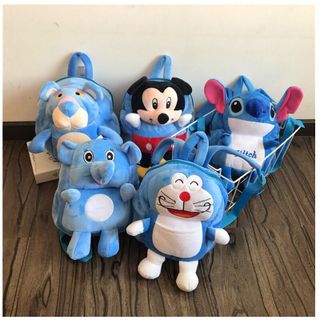 Balo cho bé trai - gái mầm non hoạt hình , ba lô trẻ em mẫu giáo động vật chất nhung mịn siêu ngộ nghĩnh.