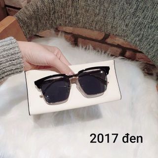 Kính mát nam nữ 2017chống UV400, thiết kế mắt vuông dễ đeo, màu sắc thời trang