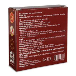 Bao cao su NYDOREX 4 in 1 trơn mỏng (H/3c)