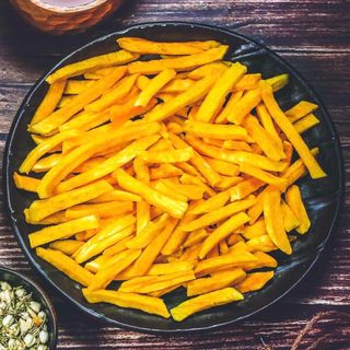 KHOAI LANG VÀNG SẤY GIÒN HÀNG XUẤT KHẨU SỈ THÙNG 10KG
