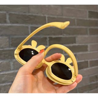 Kính mát gọng dẻo cho béWILI chống UV400, thiết kế mắt thỏ dễ đeo, màu sắc thời trang