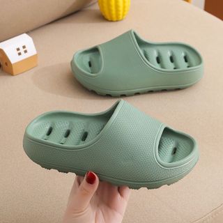 Dép Sandal Chống Trượt Đi Trong Nhà Tắm Họa Tiết Trơn Dễ Thương Cho Bé