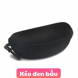 Hộp đựng kính phom bầu khoá kéo có móc treo tiện sử dụng