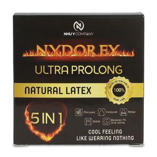 Bao cao su NYDOREX 5 in 1 gân gai (H/3c)