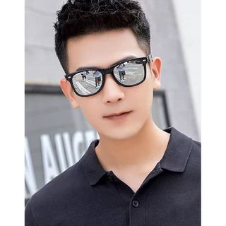 Kính mát nam nữ 007 chống UV400, thiết kế mắt tròn dễ đeo, màu sắc thời trang