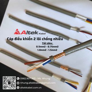 Cáp điều khiển 2 lõi chống nhiễu (SH-500 2G) thương hiệu Altek Kabel-Germany giá sỉ