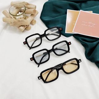 Kính mát nam nữ 86512 chống UV400, thiết kế mắt vuông dễ đeo, màu sắc thời trang