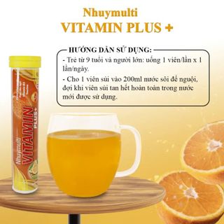 Viên Sủi Vitamin C 150mg Nhuymulti Vitamin Plus+ (Lốc 12 Tuyp/20v)