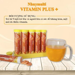 Viên Sủi Vitamin C 150mg Nhuymulti Vitamin Plus+ (Lốc 12 Tuyp/20v)