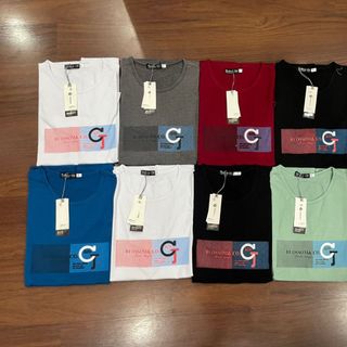 ÁO THUN COTTON NAM CỔ TRÒN TAY NGẮN IN CHỮ