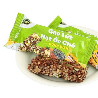 Thanh gạo lứt hạt óc chó rong biển FNV gói 150g