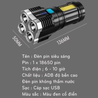 Đèn Pin Cầm Tay Loại Ngắn