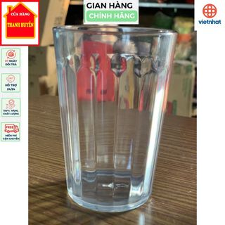 Cốc liên xô 300ml 6329 Việt Nhật cốc nhựa meka trong suốt dày dặn bền bỉ chuyên dùng nhà hàng, nhà đám, quán nước...