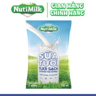 STTT NutiMilk ít đường bịch 220ml giá sỉ