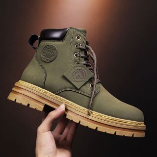 Giày Boot Da Nam MĐG phong cách bụi bặm 2024-Giày chất bao đẹp, da mềm