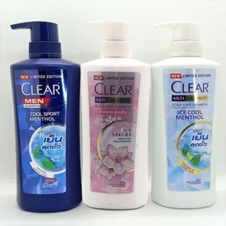 Dầu Gội Clear Thái Lan Men - Bạc Hà - Anh Đào- THÁI LAN giúp bạn tự bảo vệ, không bị gàu tấn công.