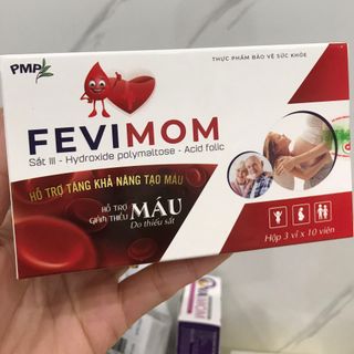 (SALE) Viên sắt Fevimom cho bà bầu, mẹ sau sinh, người lớn hỗ trợ bổ sung và dễ hấp thu (hộp 30 viên)